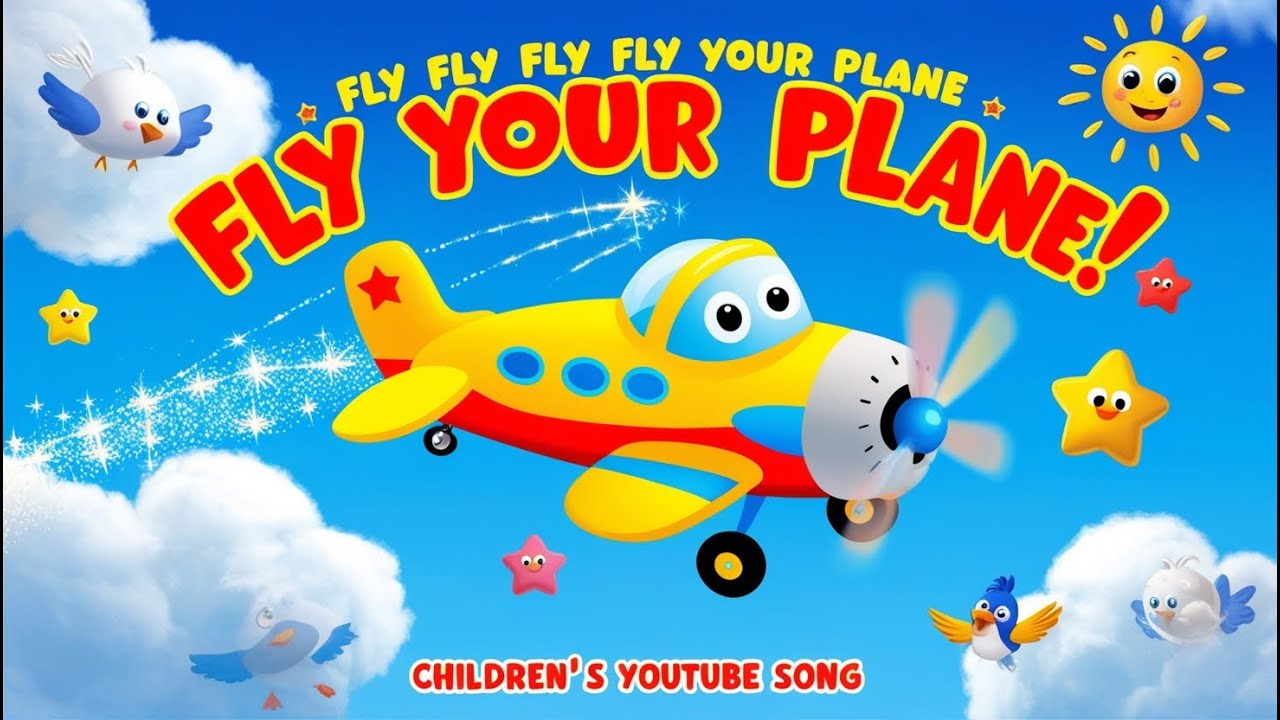 🎈 Fly, Fly, Fly Your Plane Song | Fun Kids Songs by ABC & 123 FUN ✈️🎶