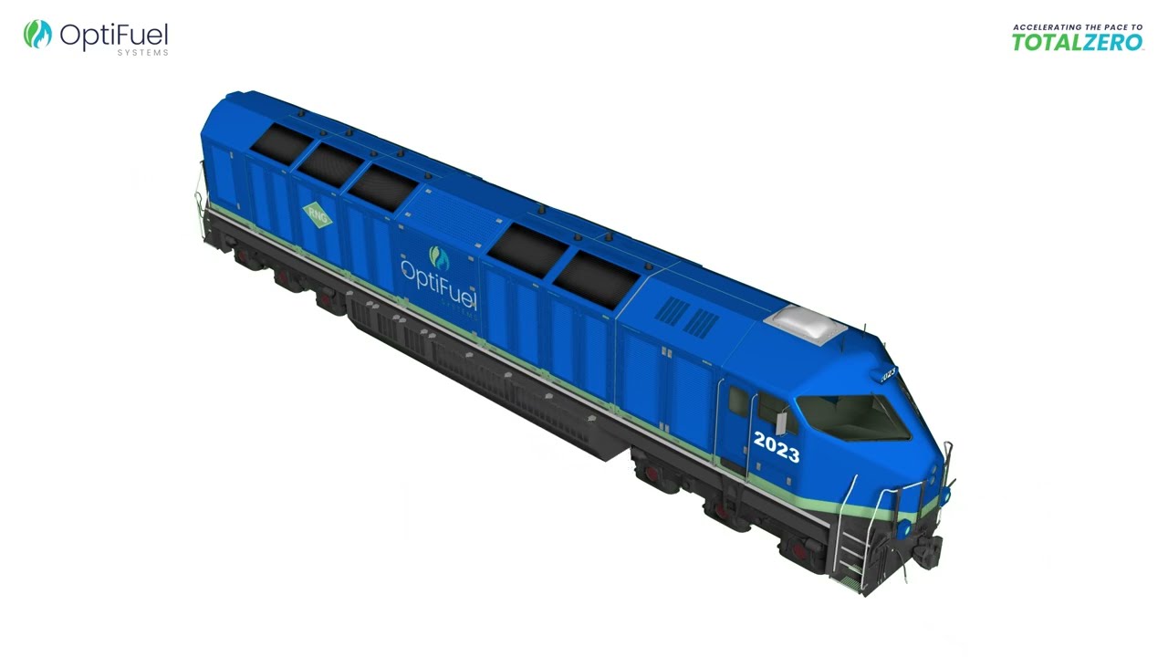 4 OptiFuel Total-Zero&trade; Locomotive Power Options: Diesel-Hybrid, DualFuel, Hydrogen, Battery-Electric