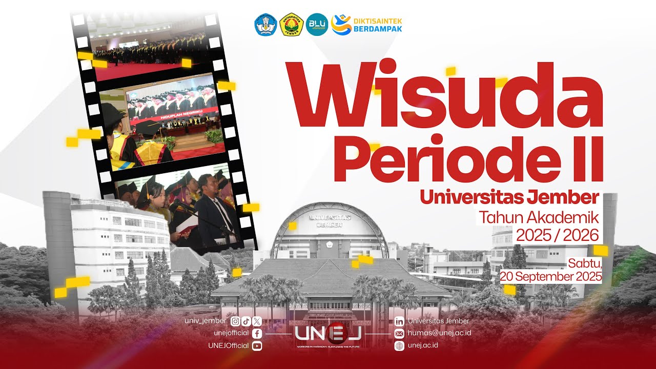 Wisuda Periode II Tahun Akademik 2025/2026 Universitas Jember