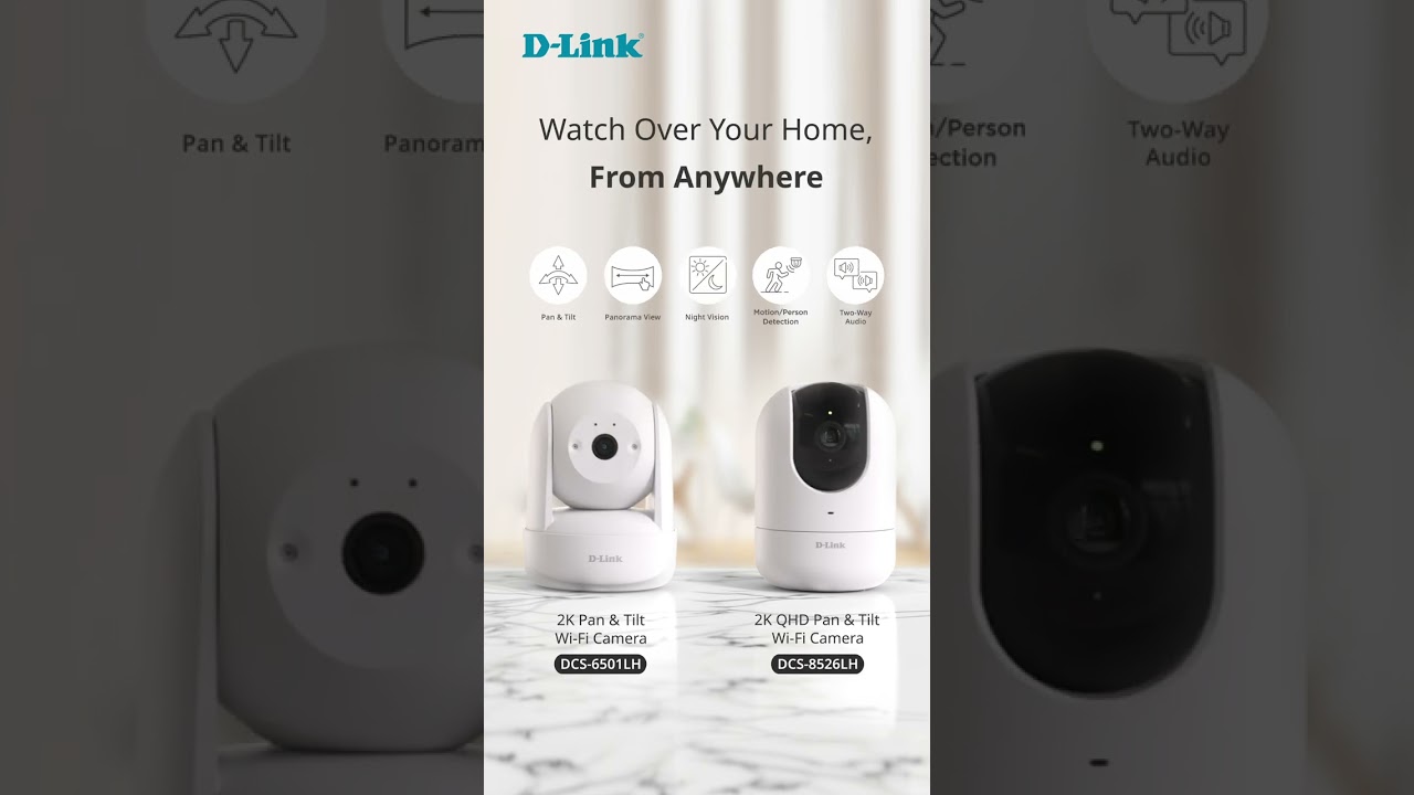 Watch Over Your Home Anywhere with 2K Pan & Tilt Wi-Fi Cameras!