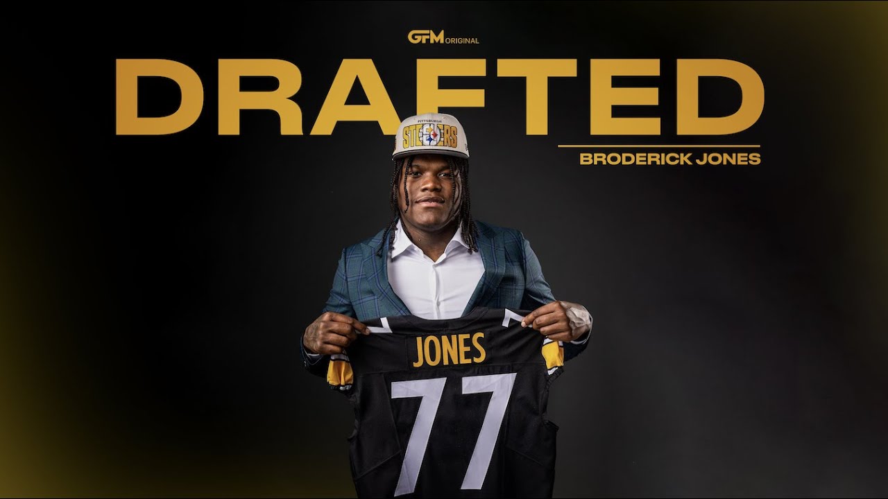 Broderick Jones | NFL Draft Day | Tells Pittsburgh Steelers 