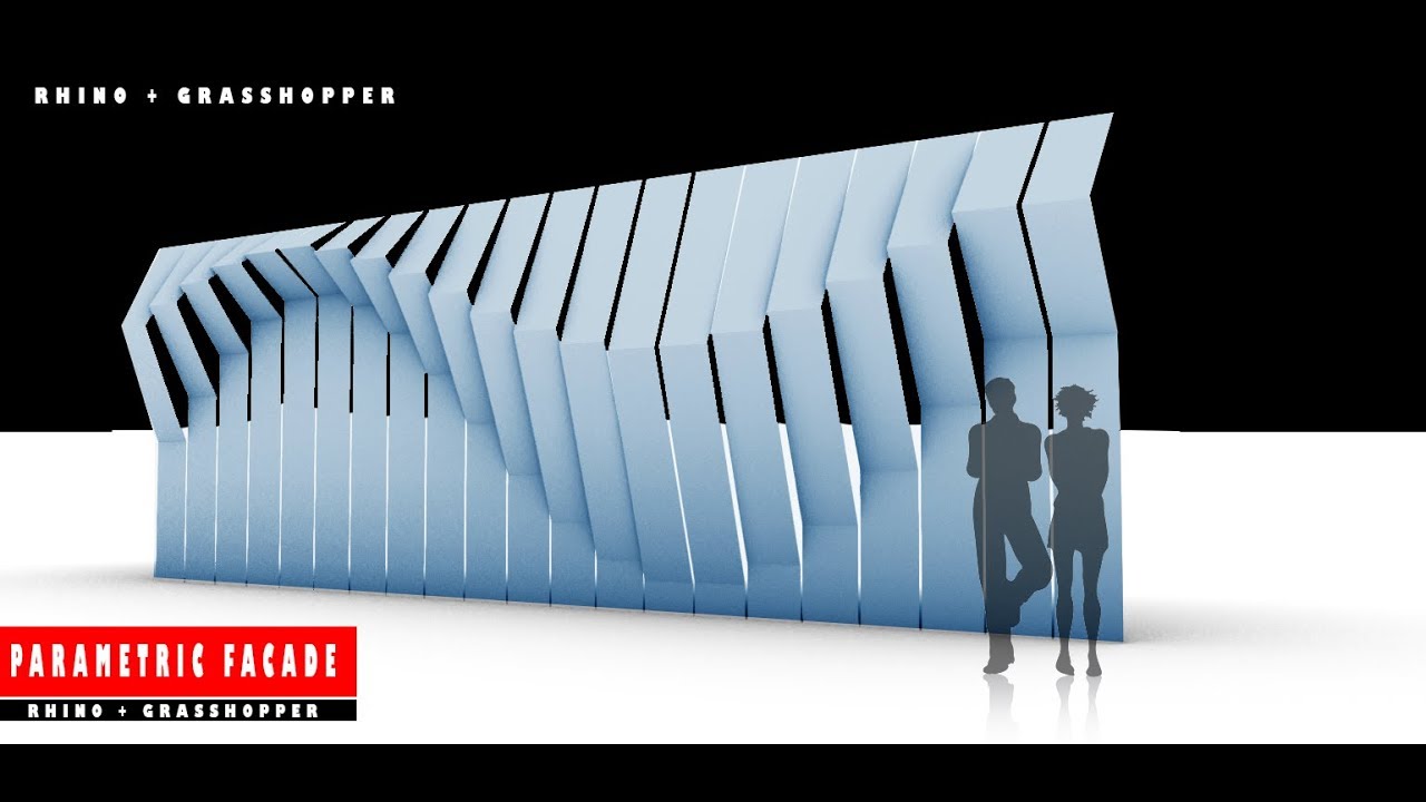 Grasshopper 018  - Parametrical Facade ( sin - cos - tan )