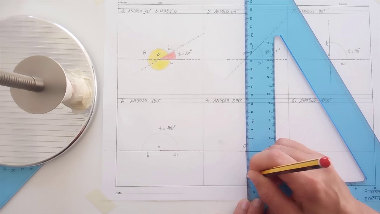 Esercitazione con il goniometro