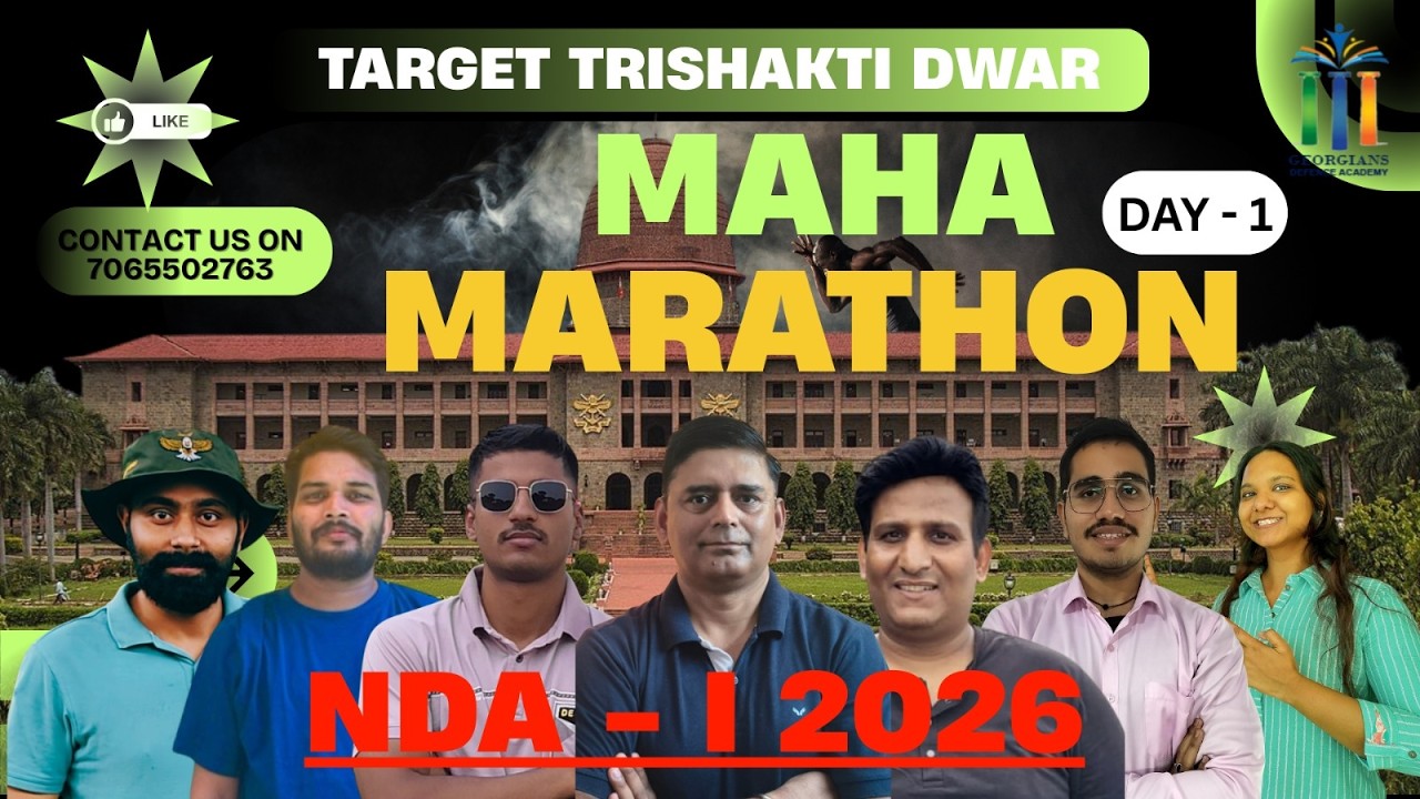 NDA I 2026 MAHA MARATHON Day 1