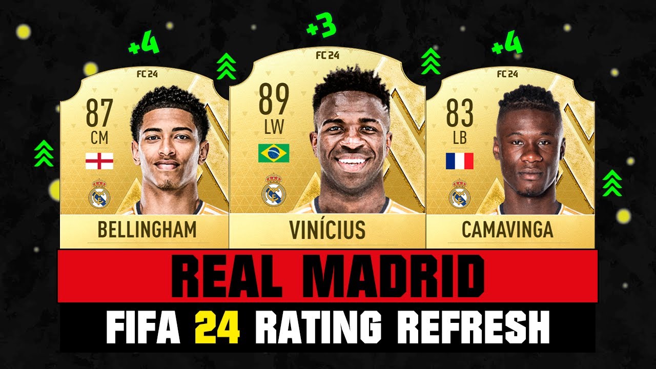 FIFA 24 | REAL MADRID PLAYER RATINGS (EA FC 24)! 😱🔥 ft. Vinicius, Bellingham, Camavinga&hellip;