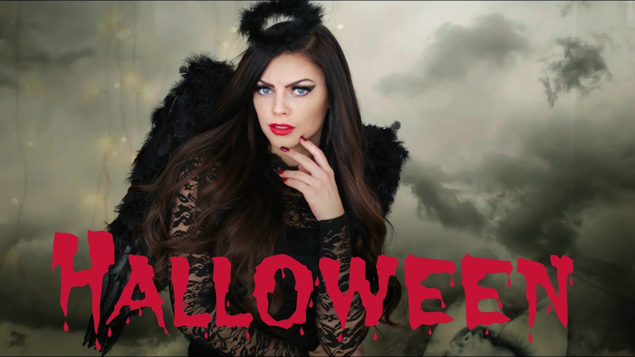Djevelsk engel | Halloween makeup tutorial  //  www.stina.blogg.no