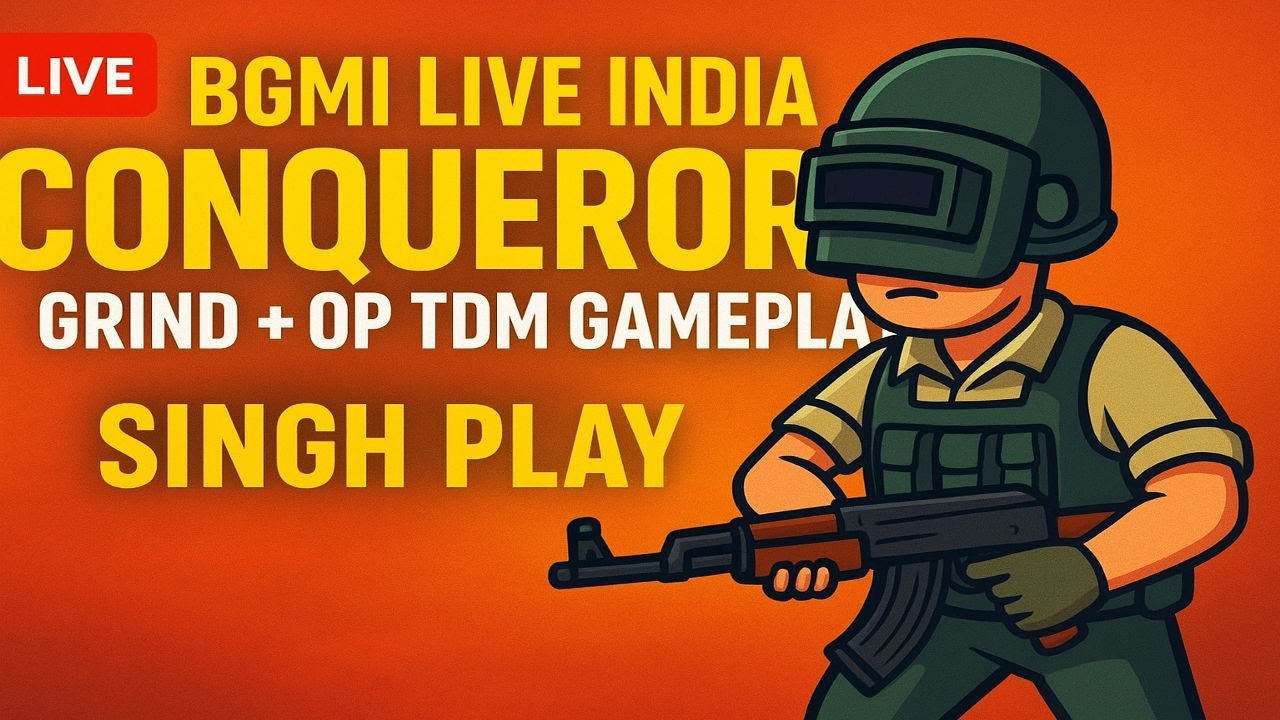 🔥 BGMI LIVE India | Conqueror Grind + OP TDM Gameplay 💪 Singh Plays Live
