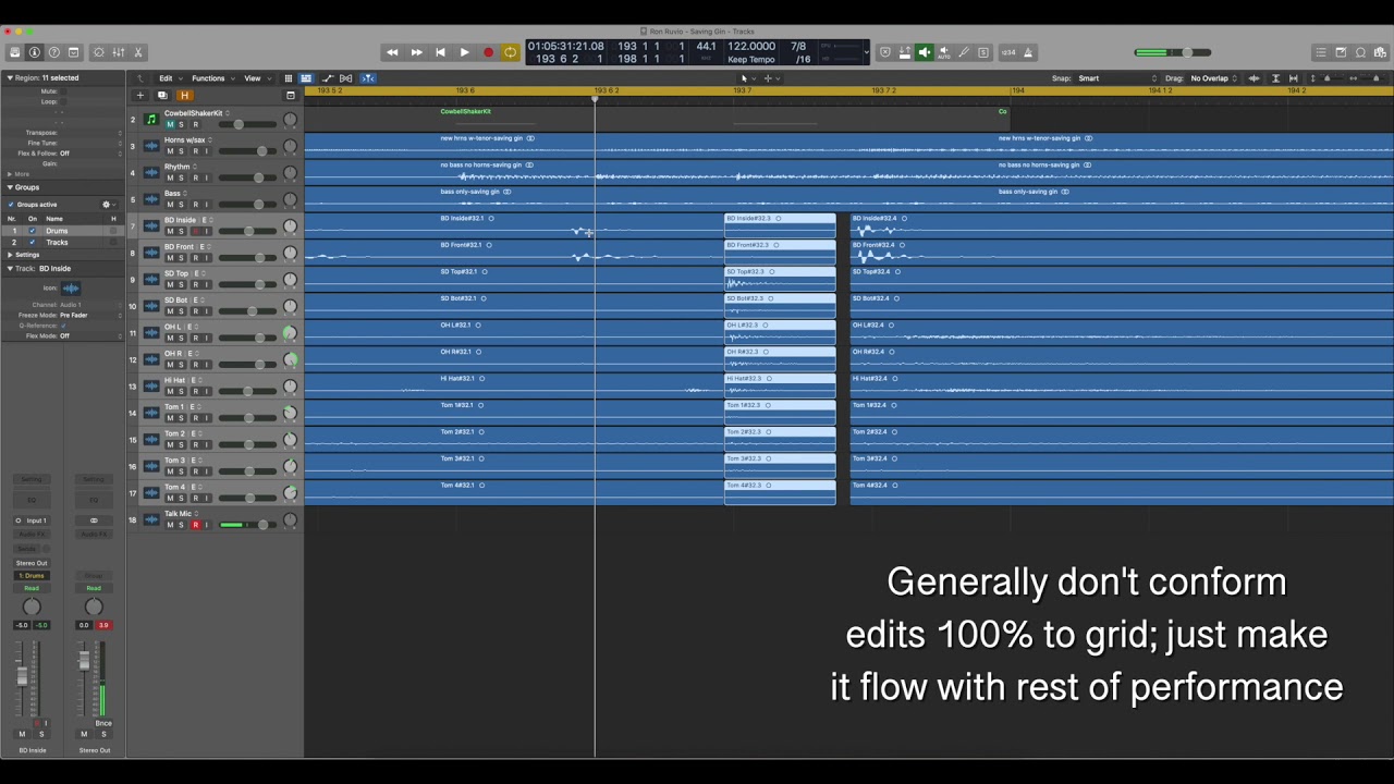 The Recording Process Part 4:  Editing, post production, setup & gear talk