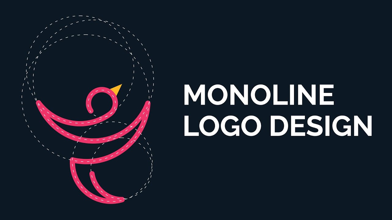 EASY monoline logo design