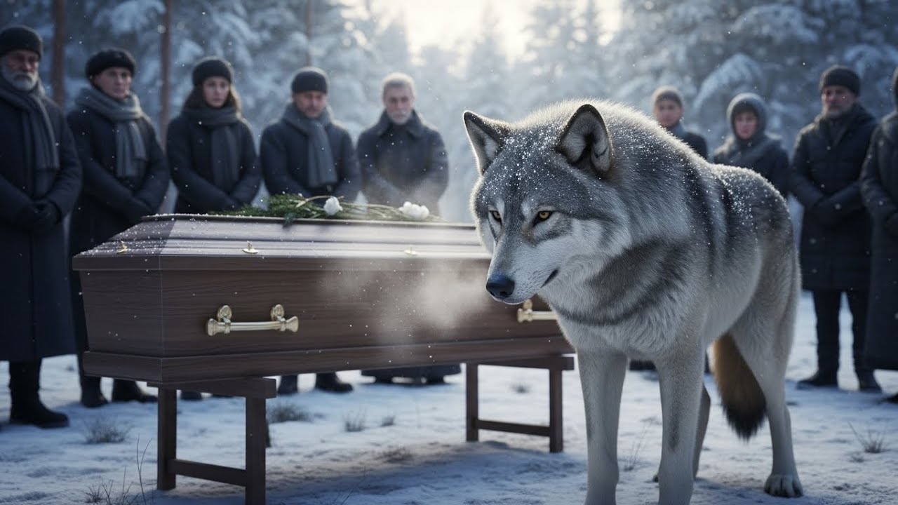 Un loup vient dire adieu à son sauveur — ce moment bouleverse tous les présents