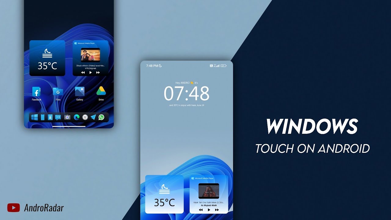 Give your android the taste of WINDOWS 11! ⚡