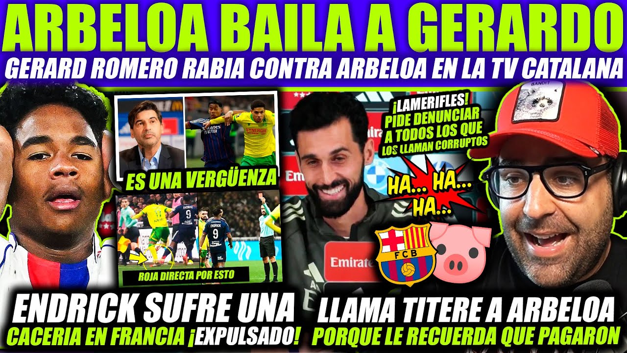 😱 GERARD ROMERO RABIA CONTRA ARBELOA ¡LO LLAMA TÍTERE! - ENDRICK SUFRE UNA CACERÍA ¡EXPULSADO!