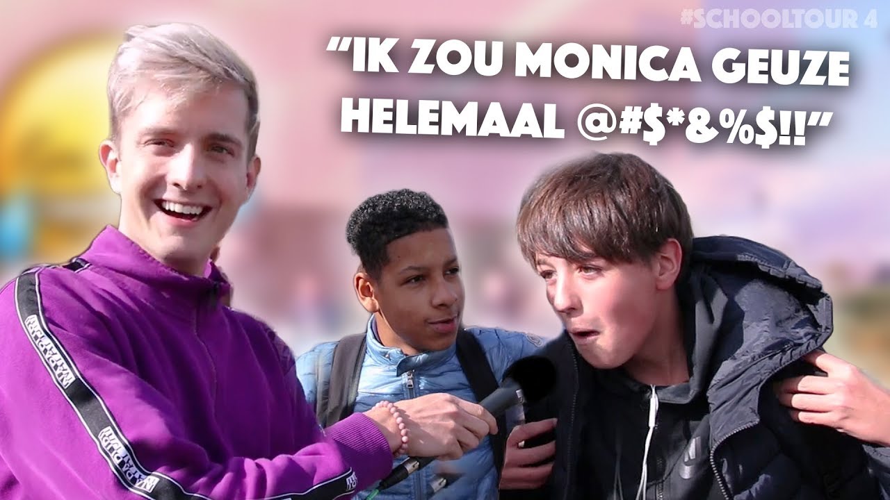 MET WELKE YOUTUBER ZOU JIJ NAAR BED WILLEN? 😂😳 | #SCHOOLTOUR 4