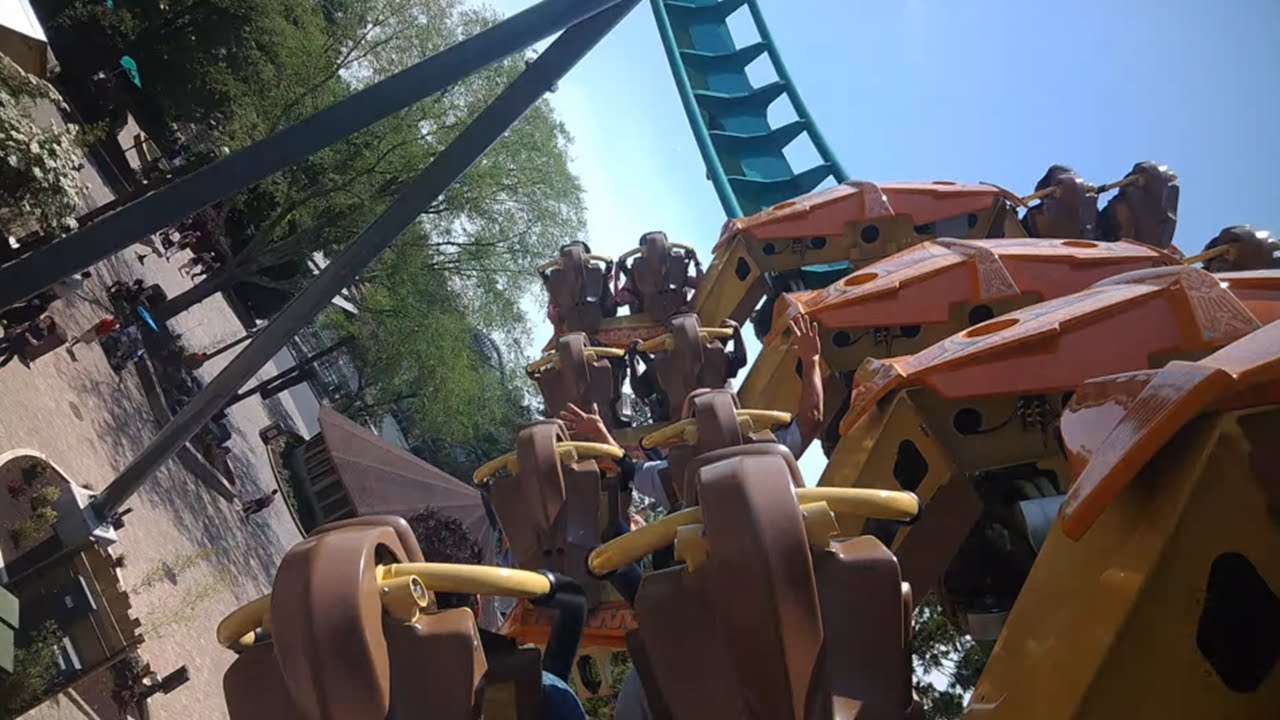 Rapterra - Kings Dominion - Back Row (4K HD POV) - May 2025