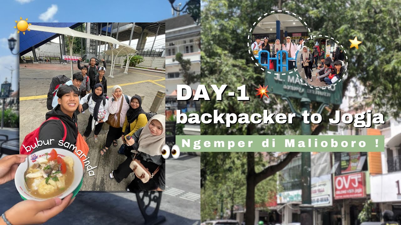 #VLOG 8 : BACKPACKER TO JOGJA DAY-1 (Part 1) 🚌🚶🏻‍♀️🚶🏻🎒‼️ || Naik Bus, Malioboro, Transjogja