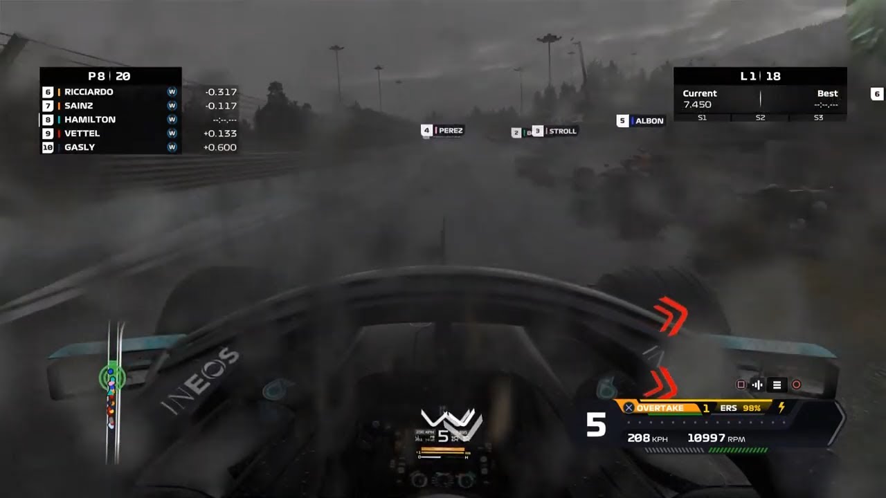 F1 2020 | Race 25% at Circuit Red Bull Ring | heavy rain | Lewis Hamilton Mercedes-AMG | No Assists