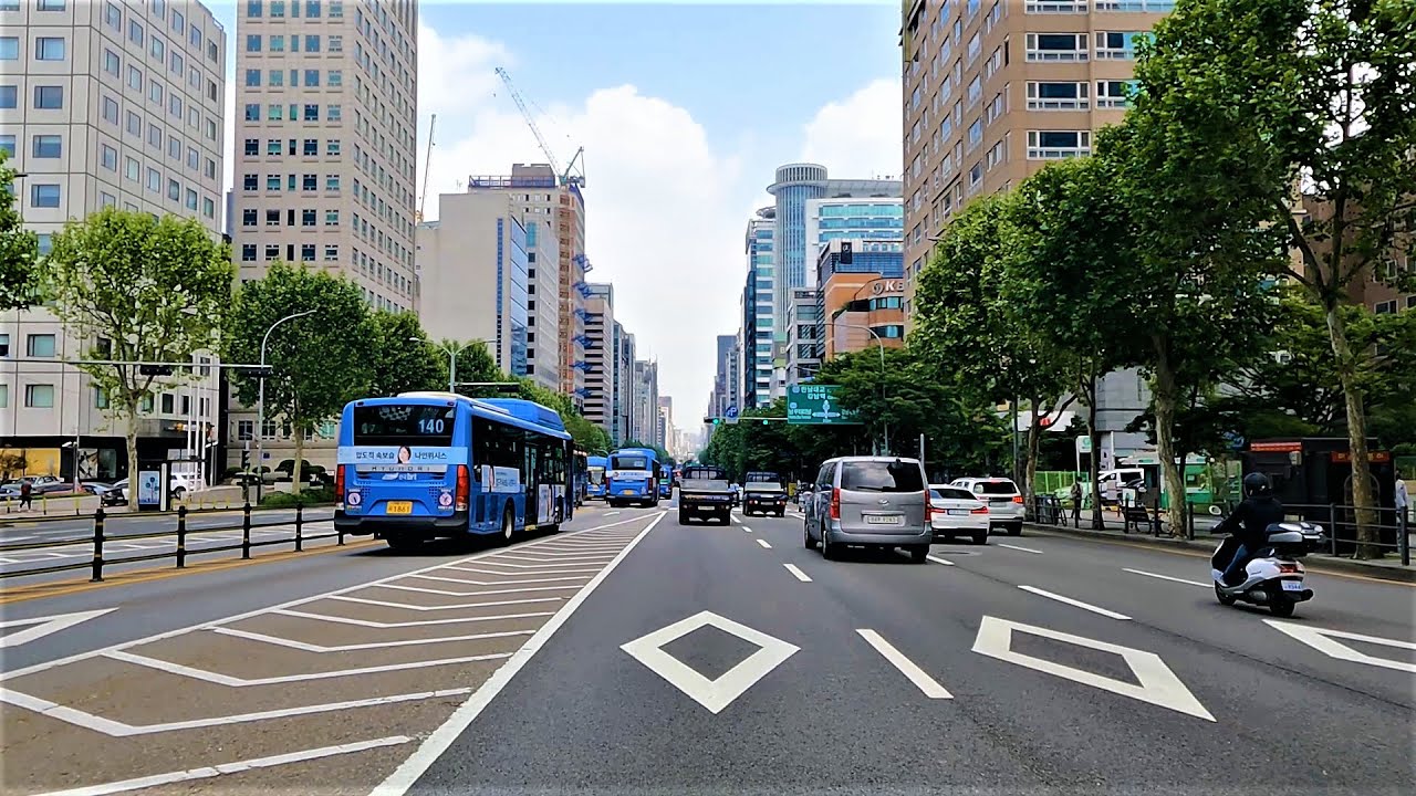 Seoul Korea Drive ASMR [4K] From Yangjae Station to Express Bus Terminal Station