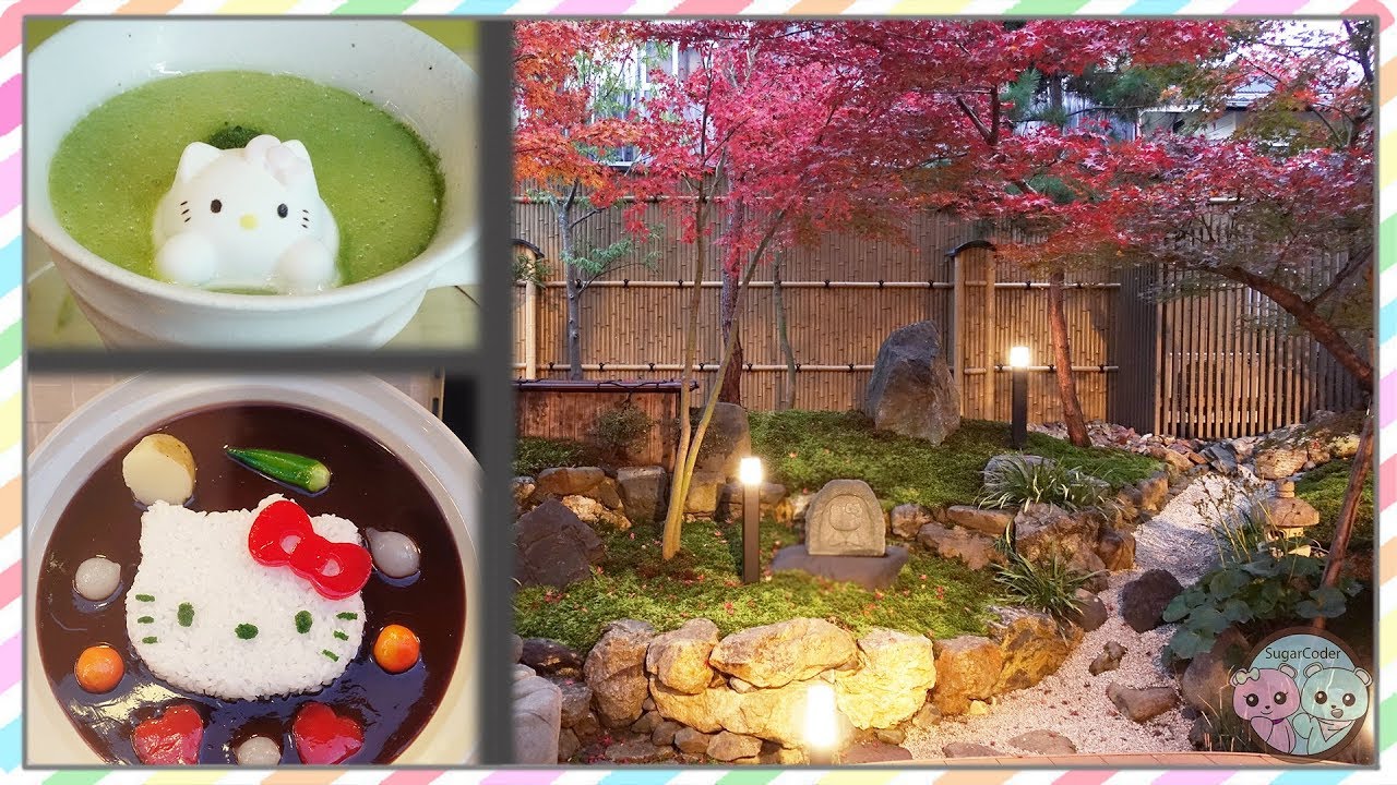 HELLO KITTY SARYO IN KYOTO FOR THE FIRST TIME! HELLO KITTY FOOD 🌸 TRAVEL IDEAS