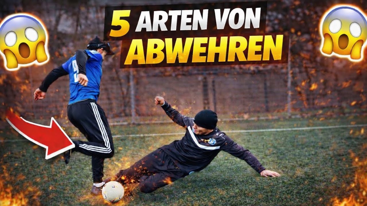 5 ARTEN VON ABWEHREN IM FUßBALL 🧱⚽️