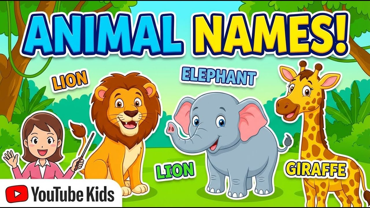 100+ Animal Names & Sounds for Kids | Learn English Vocabulary for Toddlers