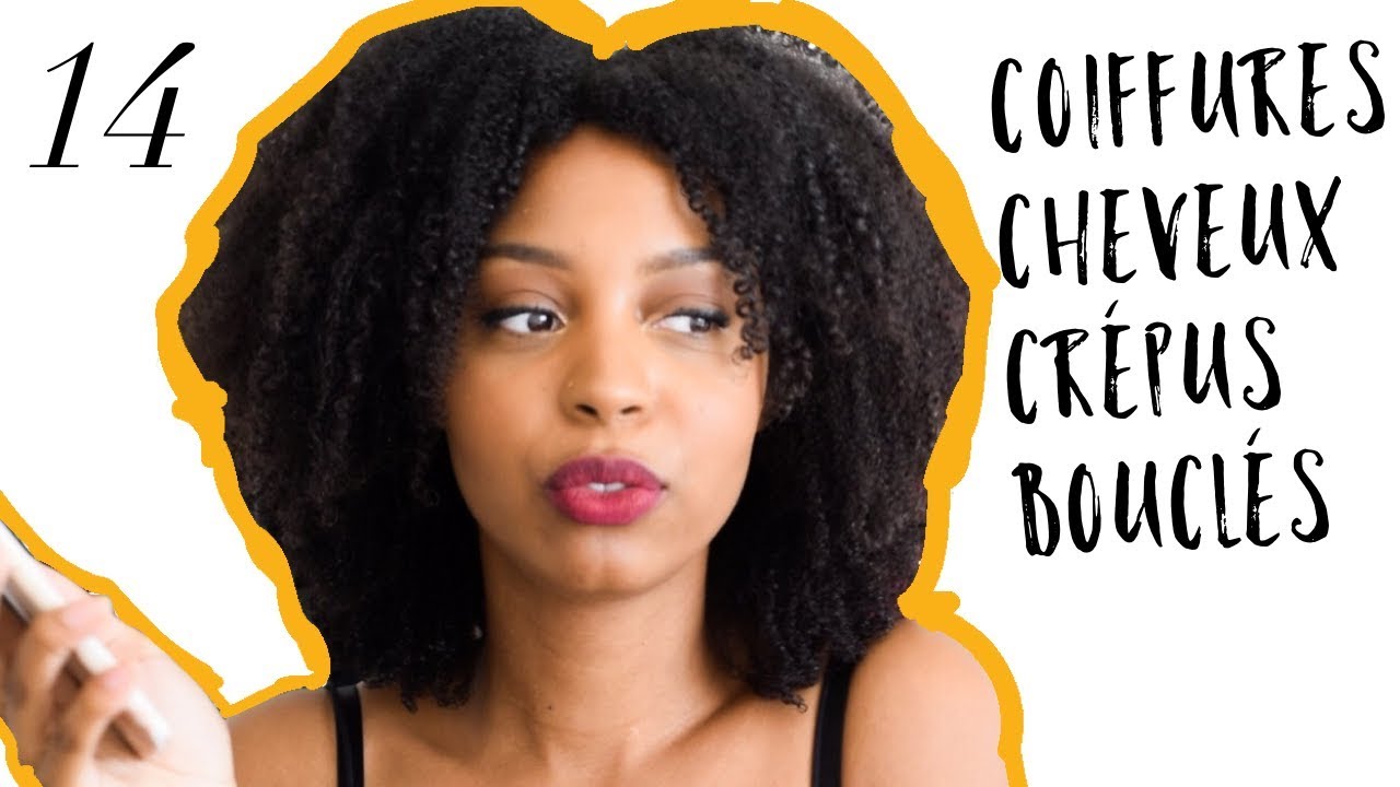 14 Idées coiffures cheveux crépus bouclés | Pour tous les jours