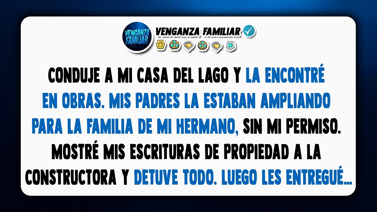Descubrí a mis padres reformando mi casa del lago sin permiso y los eché de la suya.
