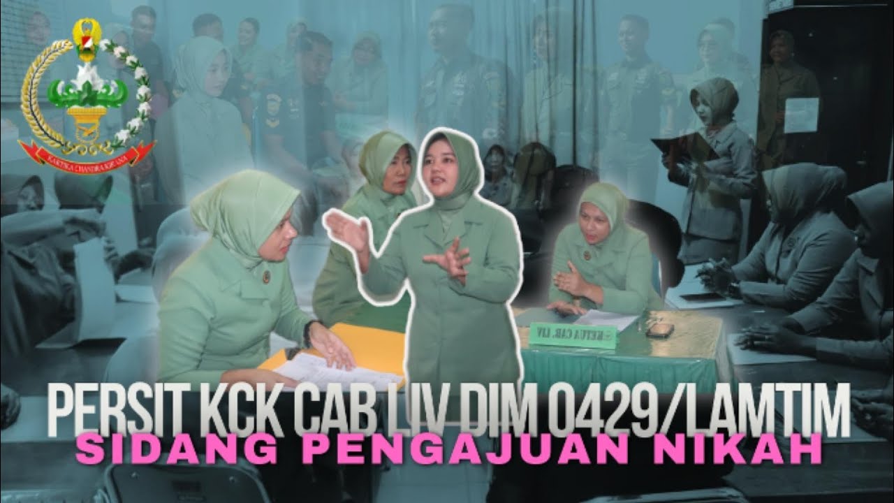 ANGGOTA DAN CALON ANGGOTA PERSIT SIDANG PENGAJUAN NIKAH KODIM 0429/LAMTIM