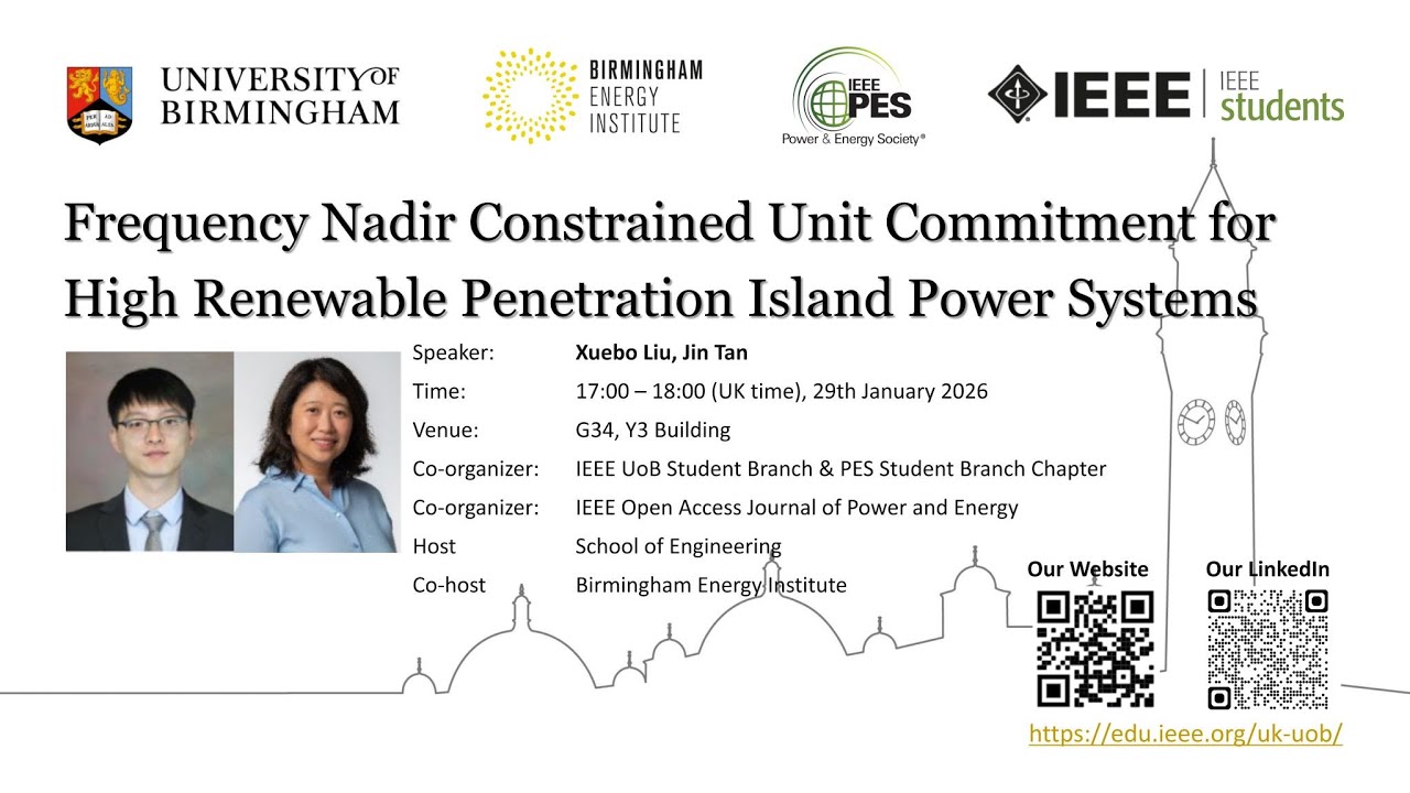 2025 Best Paper Award from IEEE Open Access Journal of Power and Energy - Webinar - Jan 29th, 2026