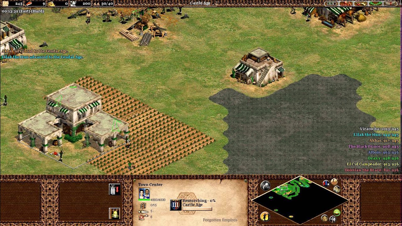 AOE 2 FORGOTTEN : KICK đời nhanh nhất 15' 56''