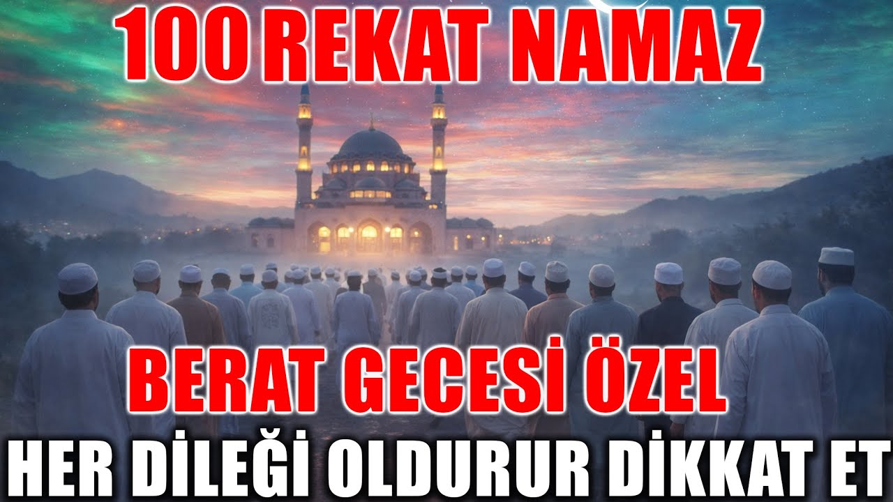 Berat Gecesi Özel 100 Rekat Namaz! Her Dilek İçin Büyük Fırsat, Dikkat Et