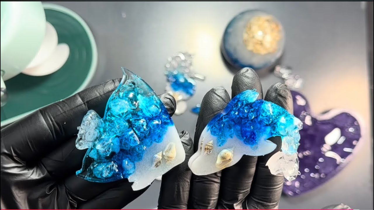 Easy Rock Salt Resin Art using @Resiners_Official  dual head mixer 