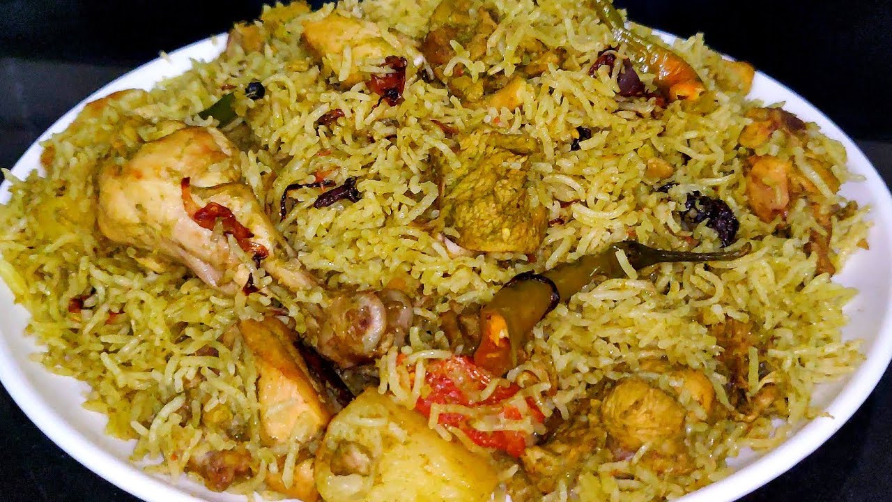 Green Chicken Pulao  | Hara Masala Pulao |Hariyali Murg Pulao green masala pulao