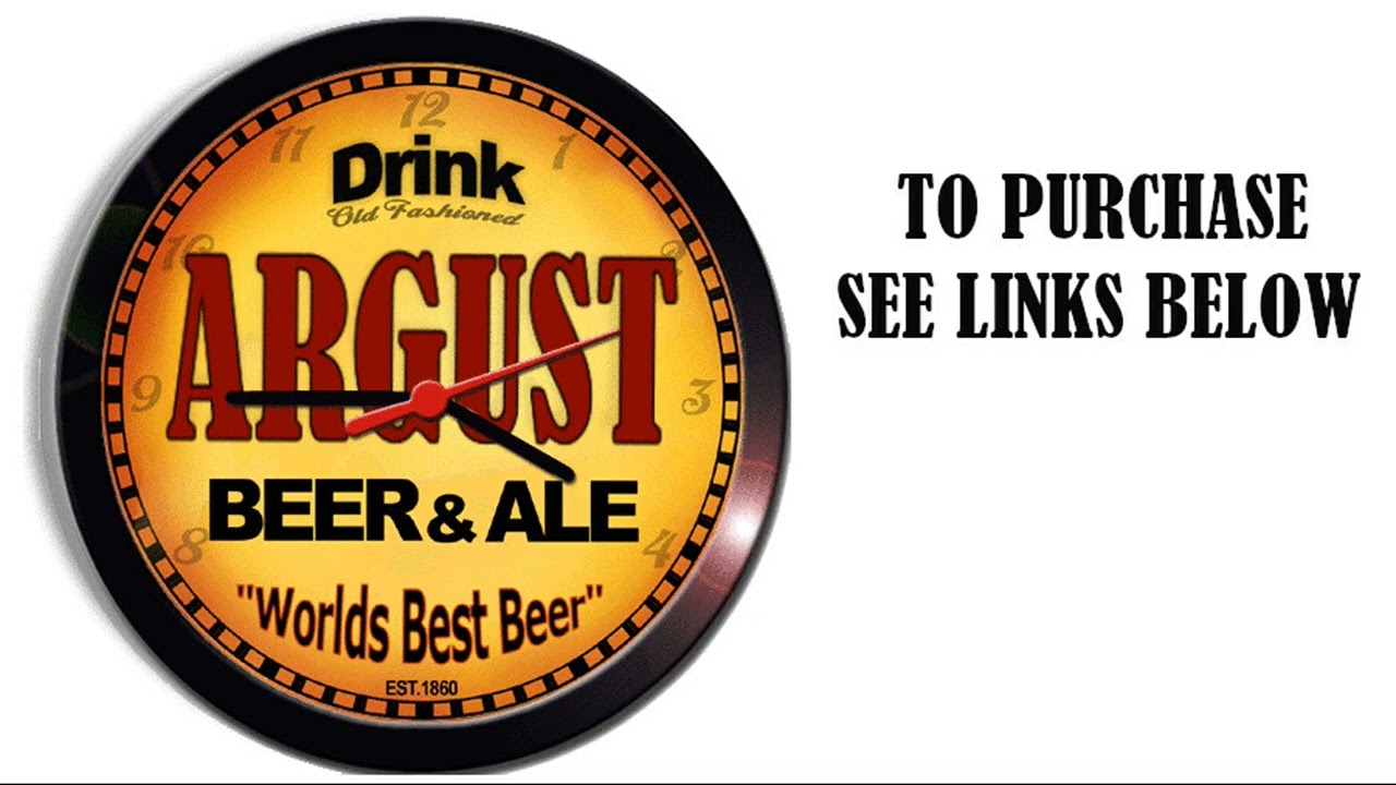 ARGUST BEER ALE WALL CLOCK