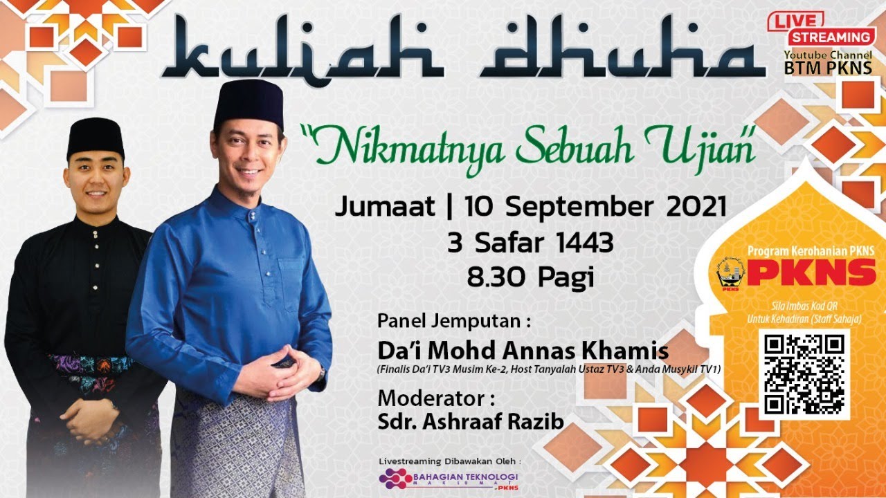 LIVE! Kuliah Dhuha PKNS - Da'i Annas