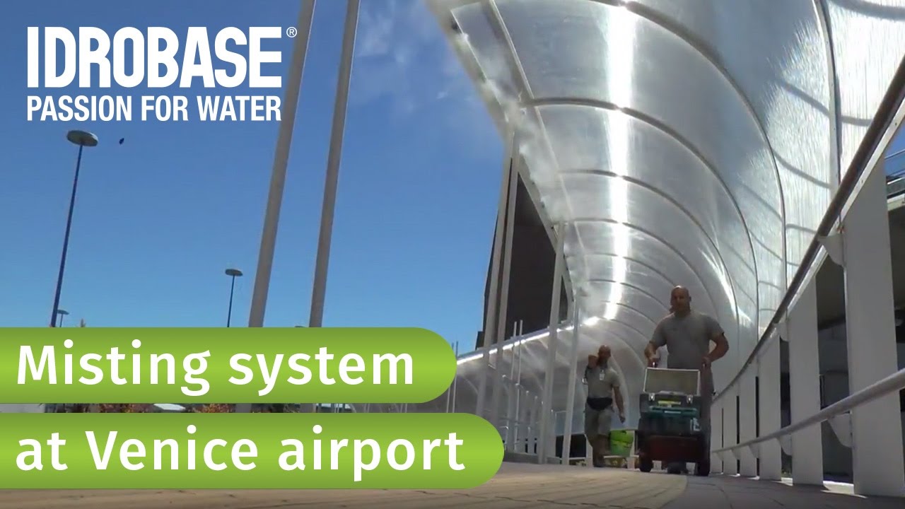 Misting system at  'Marco Polo' Venice airport