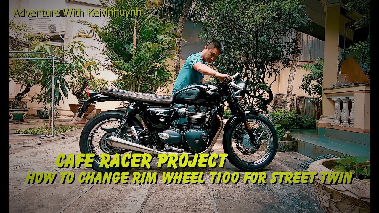 How To Change Rim Wheel T100 For Street Twin / Cafe Racer Project / Adventure Kelvinhuynh
