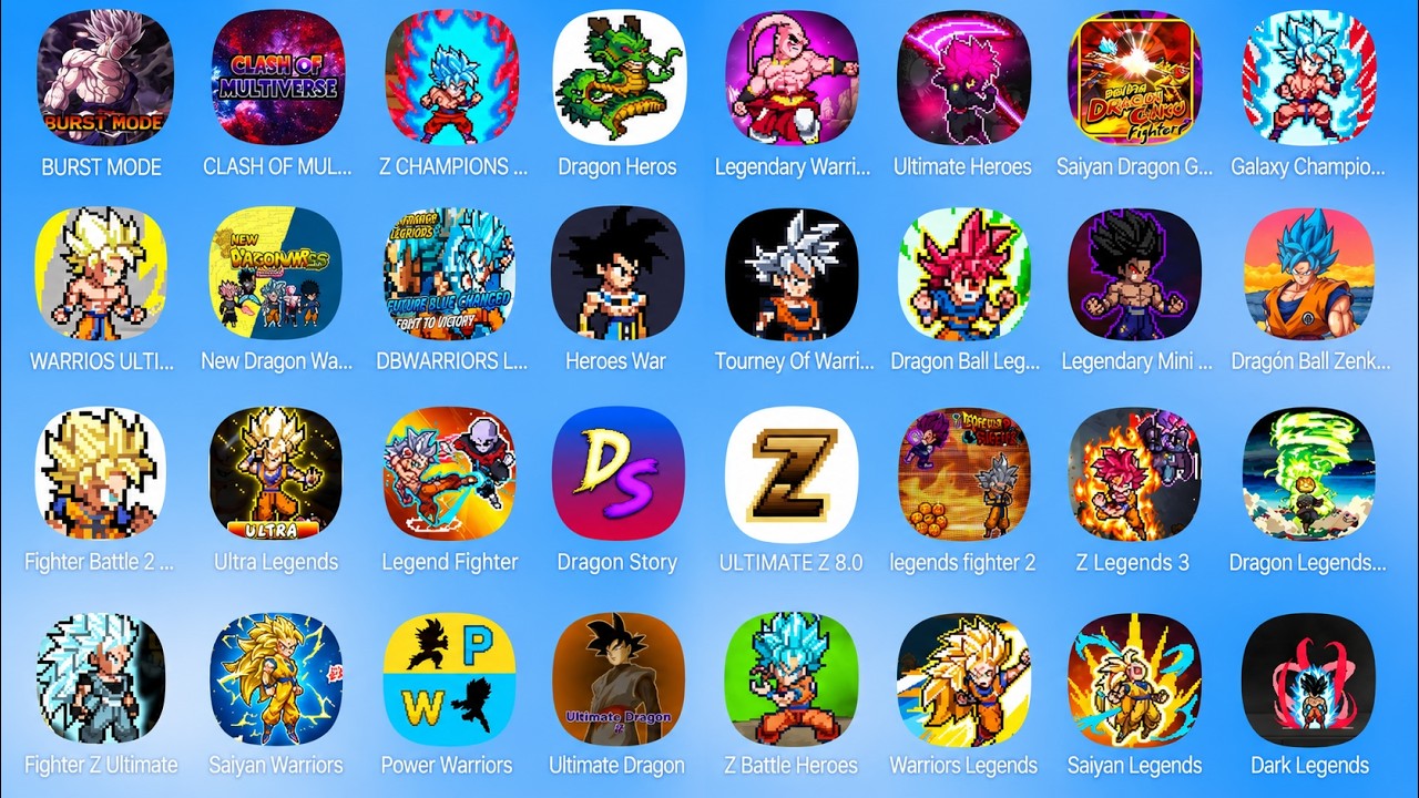 BURST MODE,CLASH OF MUL,Z CHAMPIONS,Dragon Heros,WARRIOS ULTIMATE,New Drag&oacute;n Warriors,DBWARRIORS