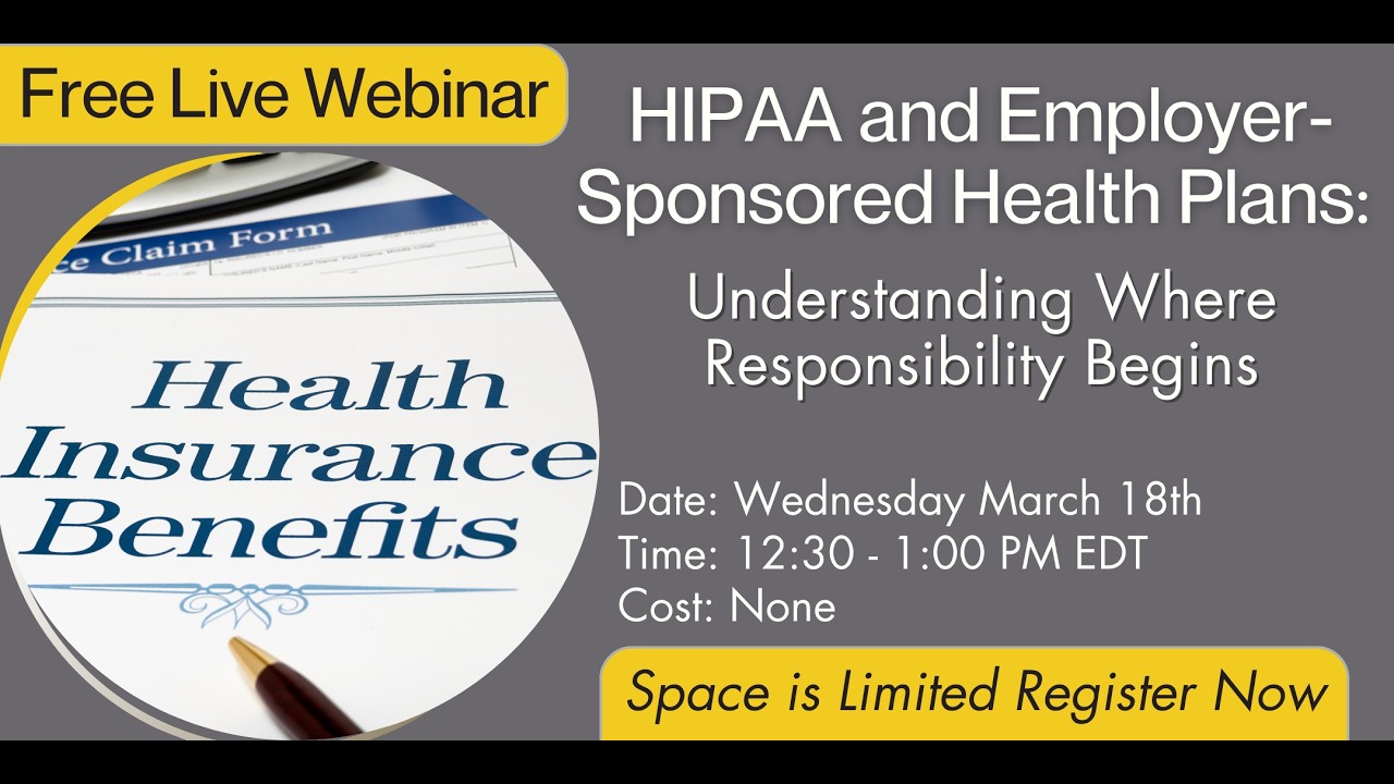 HIPAA and Employer-Sponsored Health Plans
