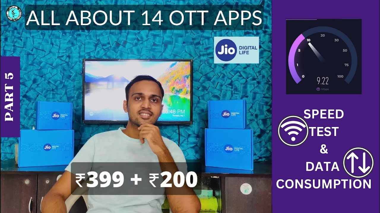 Jio Fiber Part 5 Wifi+STB /Data Consumptions + Speed Test| Dont Miss the End |Kuch to Kariye |