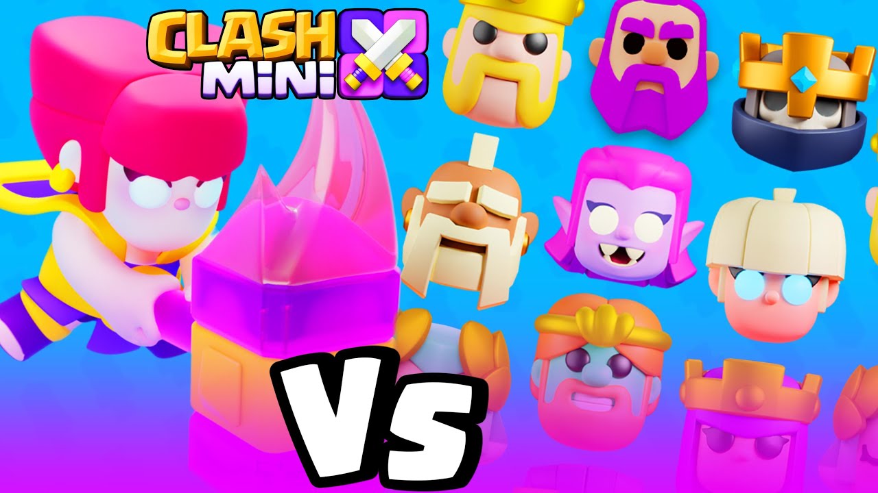 1v1 | PINK FURY VS TODOS HEROIS DO CLASH MINI !!