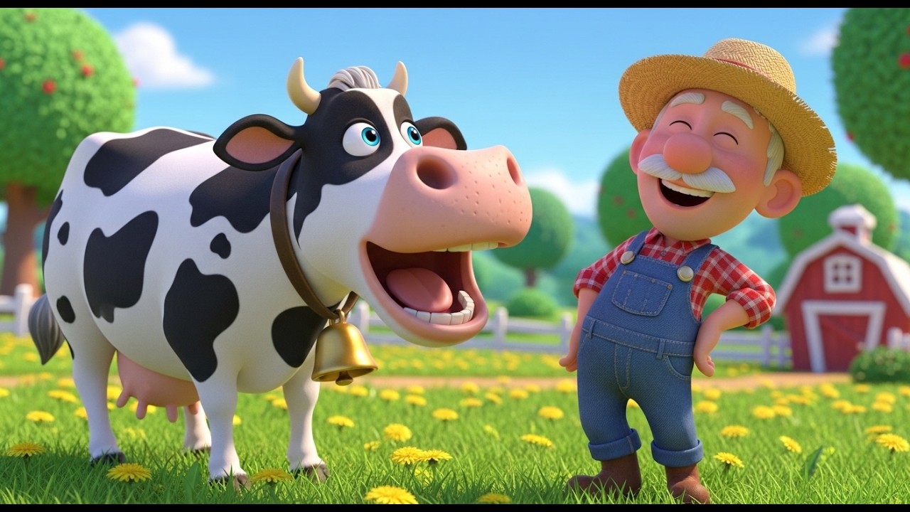 Old MacDonald Had a Farm 🚜 | Animal Sounds Song for Kids | Pixar-Style 3D Nursery Rhymes 2025