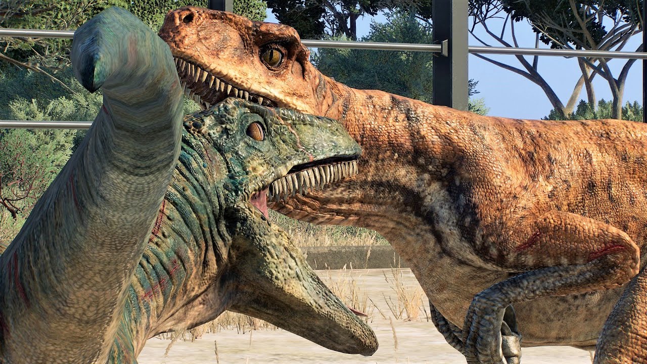 ECHO (Velociraptor) VS PANTHERA (Atrociraptor) - Jurassic World Evolution 2