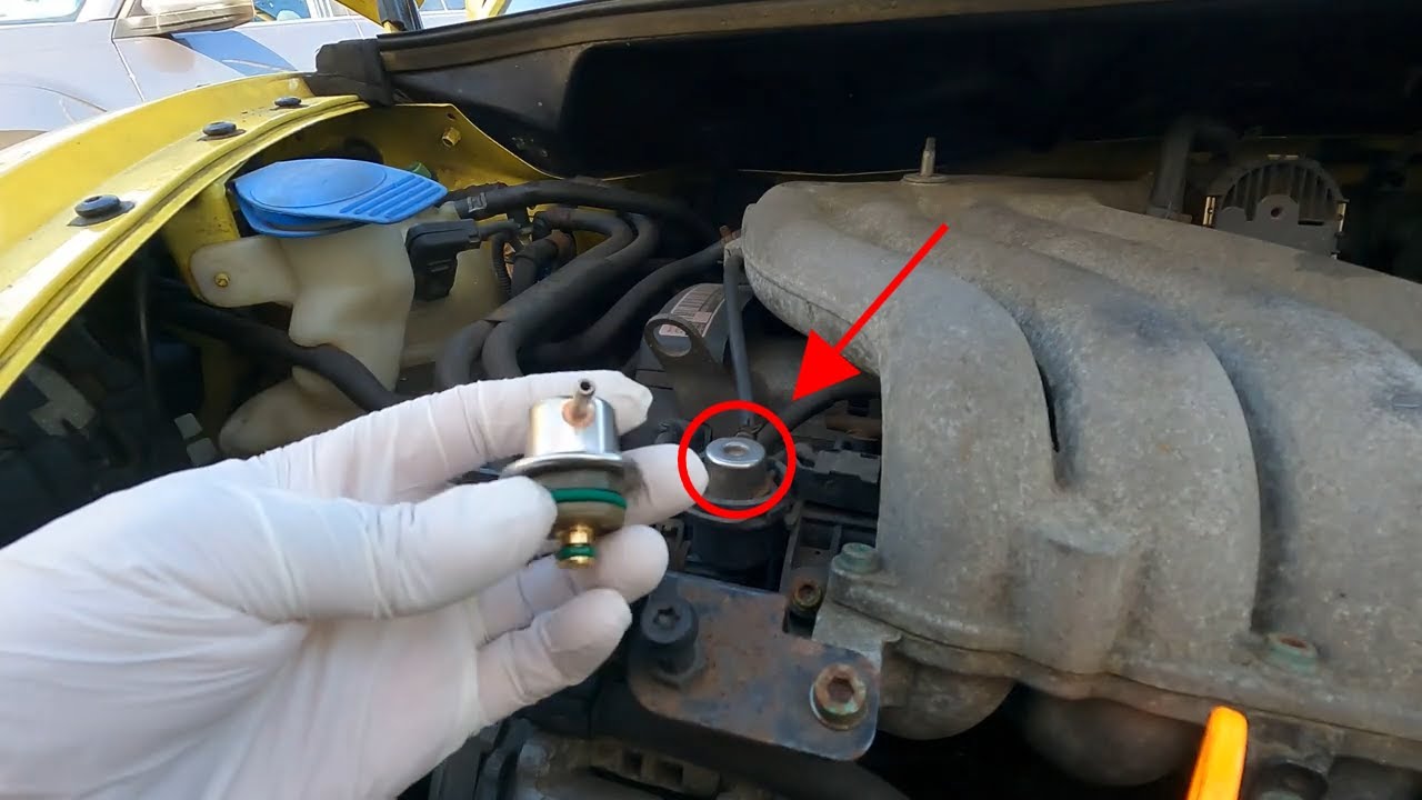 Как заменить регулятор давления топлива на VW 2.0L Jetta Golf Beetle