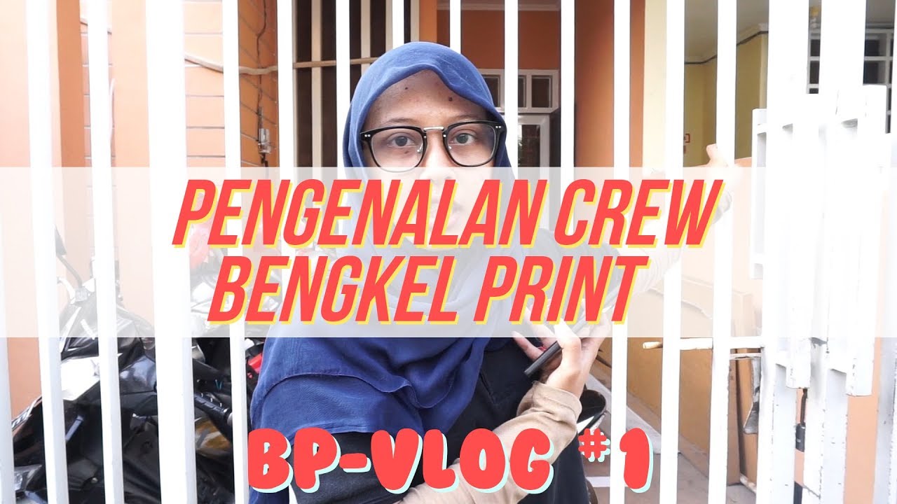 Perkenalan CREW BENGKEL PRINT (SUPER KECE) | Bengkel Print VLOG #1