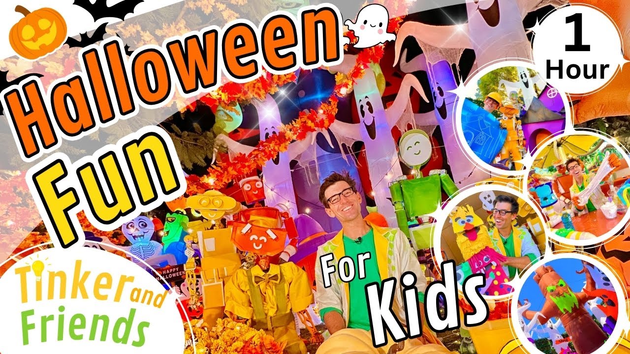 1 Hour Halloween Videos for Toddlers - Decorating, Songs, Crafts, Science Experiment Videos for Kids