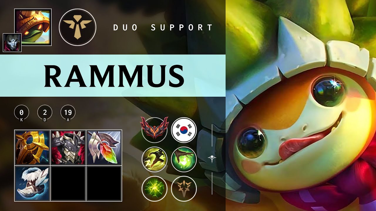 Rammus Support vs Poppy - KR Grandmaster Patch 25.24