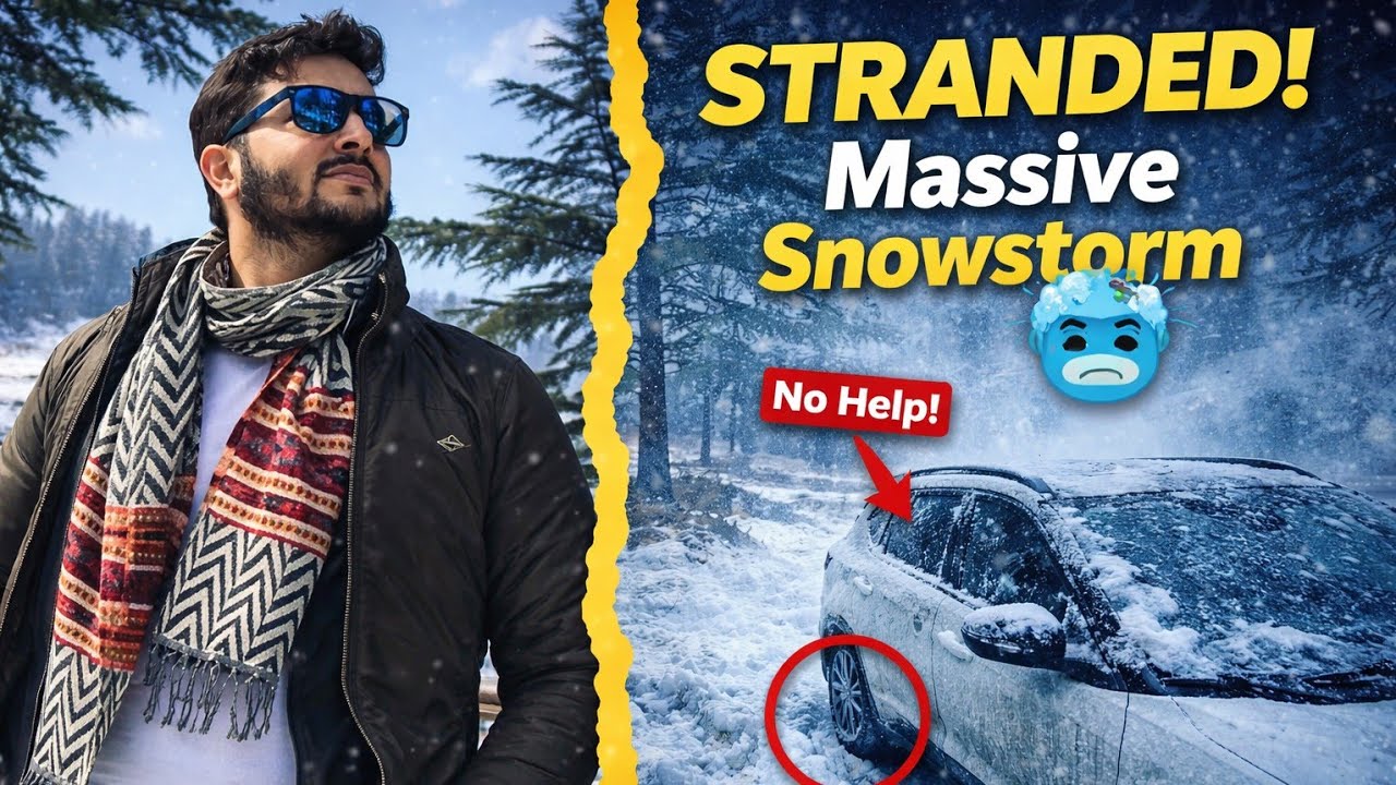 Live snowfall 🥶  Mein Phas Gaye! 😱 Itni Heavy Snowfall Kabhi Nahi Dekhi |  #Himachal
