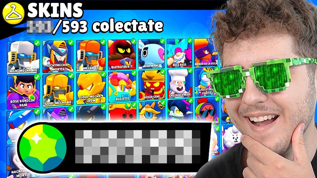 Colectia mea de SKIN-URI din BRAWL STARS ! (cat costa)