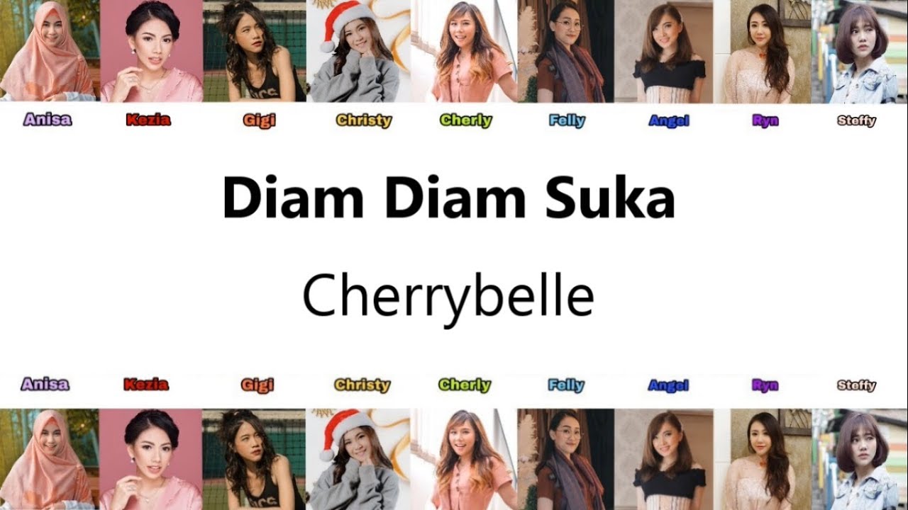 Cherrybelle - Diam Diam Suka (Audio Lirik) (Anisa,Kezia,Gigi,Christy,Cherly,Felly,Angel,Ryn,Steffy)