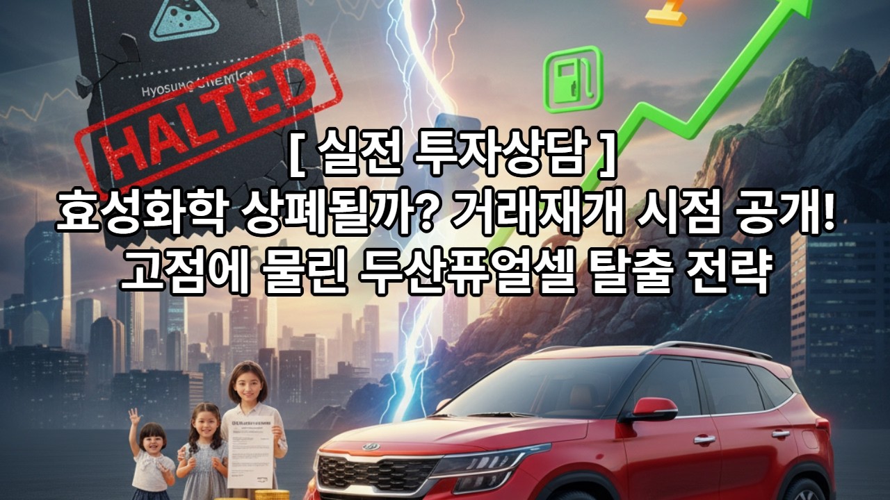 💡 [ 실전 투자상담 ] 효성화학 거래정지 대처법! 